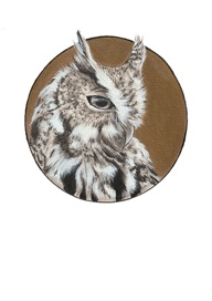 Eastern Screech Owl
Original Available
Ink and Metallic Acrylic
5 x 7"